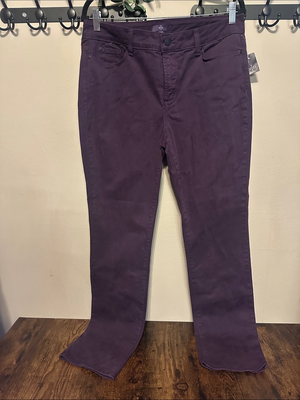 NYDJ Straight Leg Jeans in Deep Plum NWT